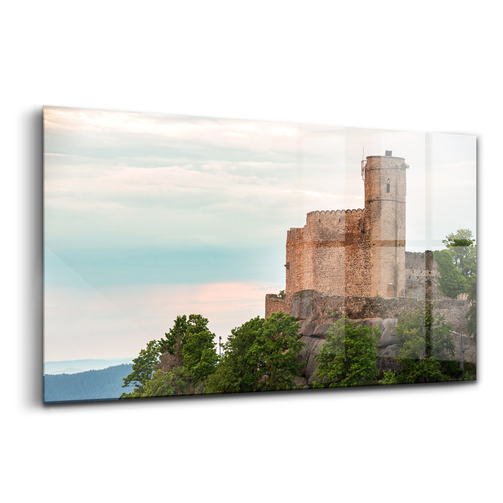Tablou sticlă Castelul Chojnik din Jelenia Góra
