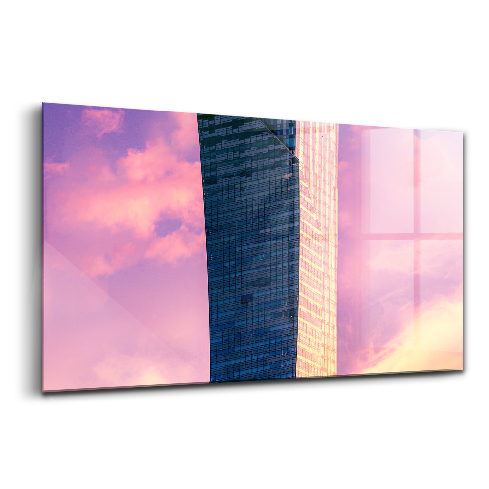 Tablou pe sticlă Zgârie-nori în Varșovia