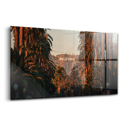 Tablou pe sticlă Mașini de la Hollywood