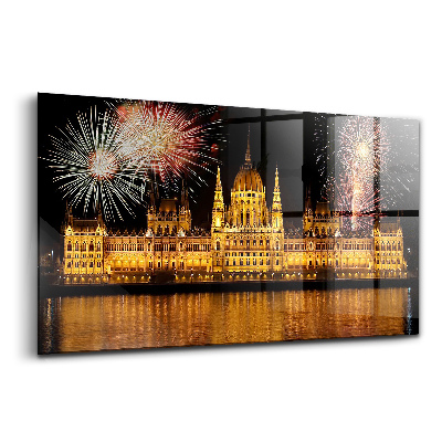 Tablou din sticlă Clădirea Parlamentului Ungar