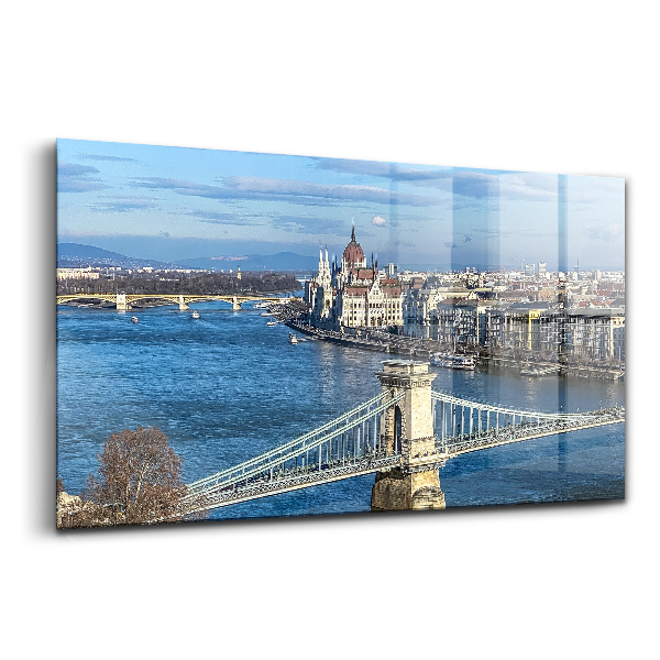 Tablou din sticlă Podul Budapestei