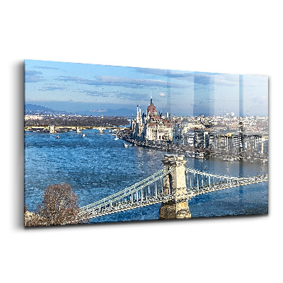 Tablou din sticlă Podul Budapestei