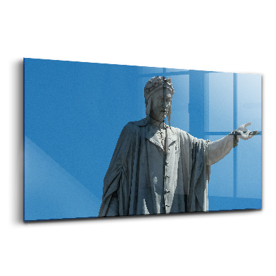 Tablou pe sticlă Monumentul lui Dante Alighieri Napoli