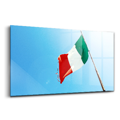 Tablou sticlă steagul italian