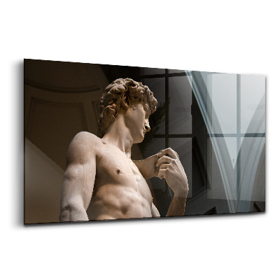 Tablou din sticlă Sculptura lui David de Michelangelo