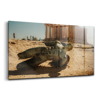 Tablou de sticlă Valea Templelor din Sicilia, Italia
