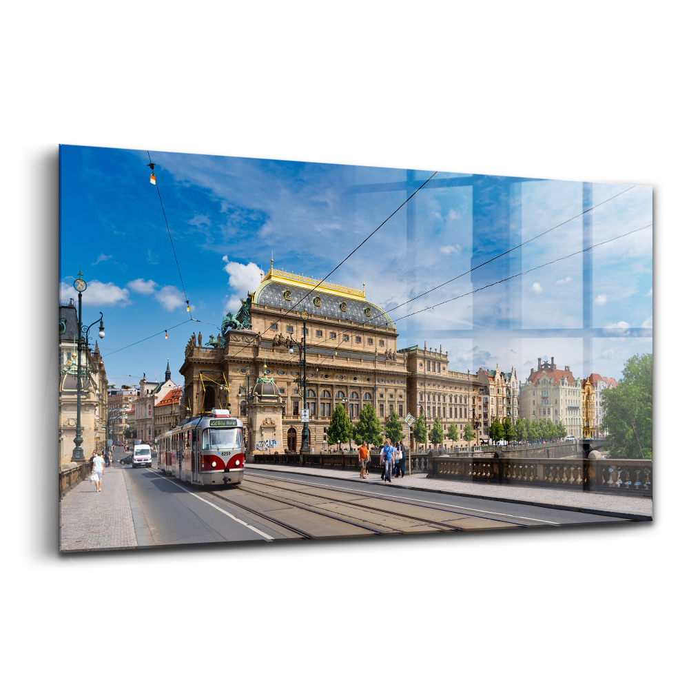 Tablou din sticlă Teatrul Național din Praga