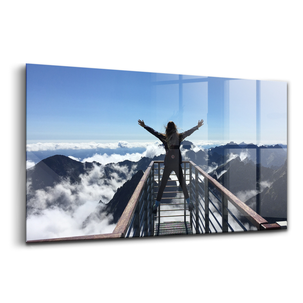 Tablou pe sticlă Femeie Tatra Slovacia