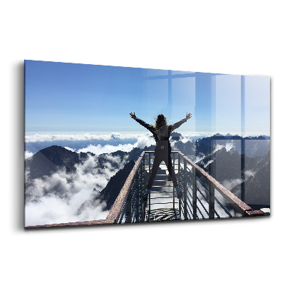 Tablou pe sticlă Femeie Tatra Slovacia