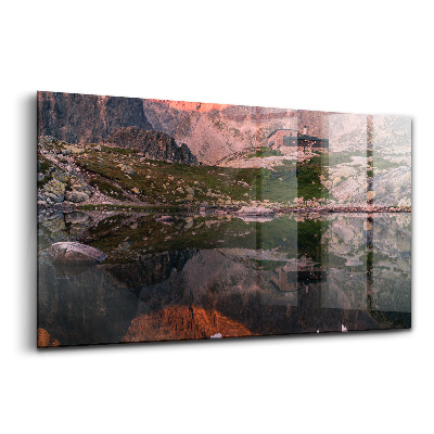 Tablou de sticlă Iazul de munte Slovacia