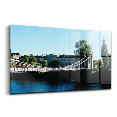 Tablou din sticlă Podul suspendat de pe strada Southportland
