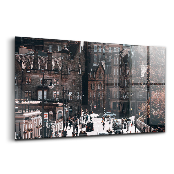 Tablou pe sticlă Vedere a Scoției Edinburgh