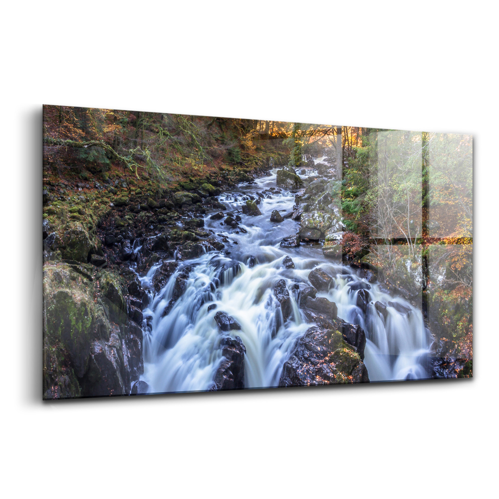 Tablou din sticlă Fotografie de peisaj a râului