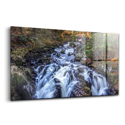 Tablou din sticlă Fotografie de peisaj a râului