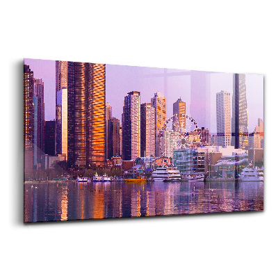 Tablou de sticlă Vedere a zgârie-norilor din SUA