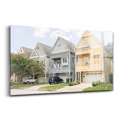 Tablou din sticlă Case în Houston