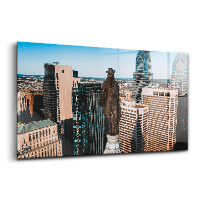 Tablou de sticlă Statuia lui William Penn