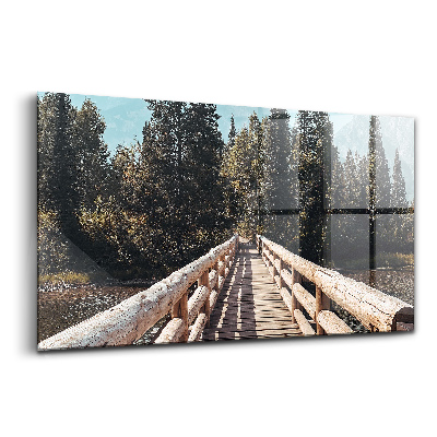 Tablou pe sticlă Munții Yellowstone