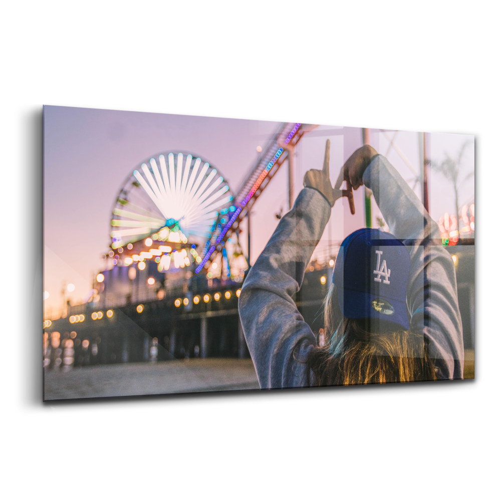 Tablou din sticlă Santa Monica SUA