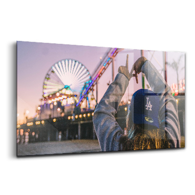 Tablou din sticlă Santa Monica SUA