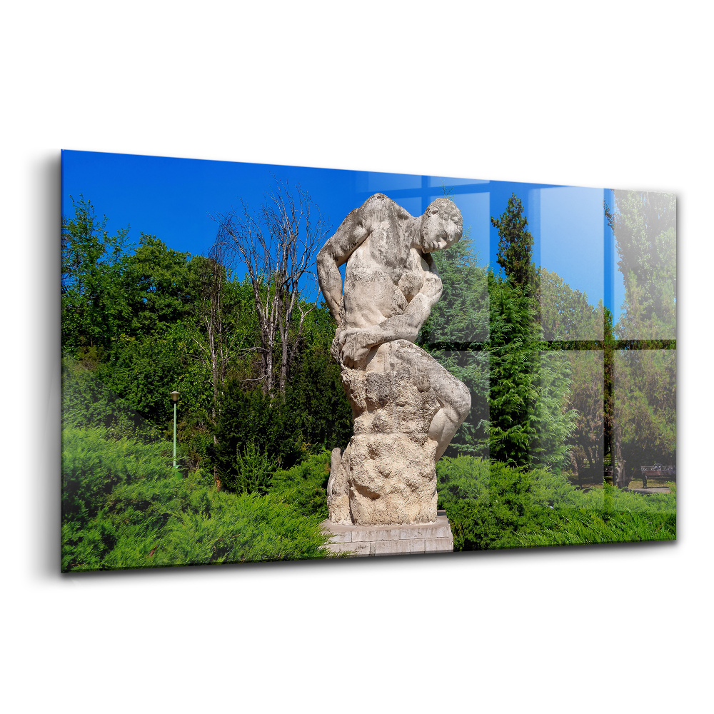 Tablou din sticlă Sculptură gigantică în București