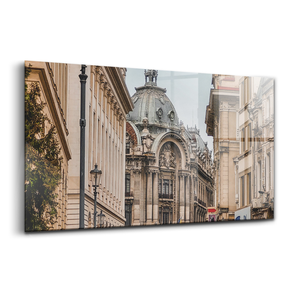 Tablou pe sticlă Centrul orașului București