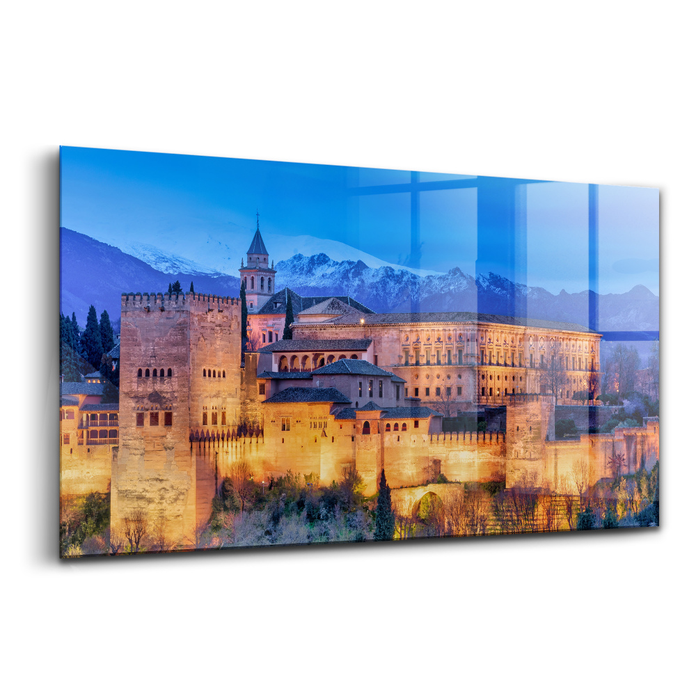 Tablou pe sticlă Zidurile Andaluziei din Granada