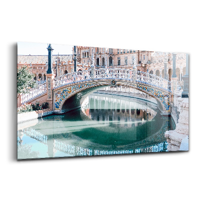 Tablou sticlă Plaza de España din Sevilla