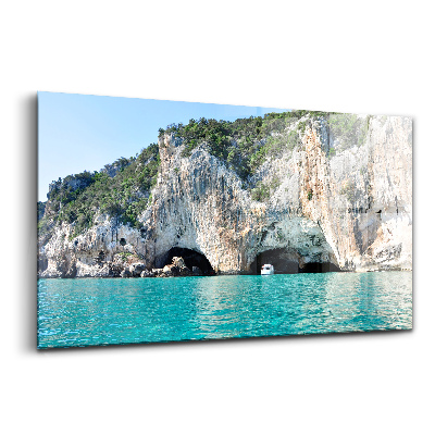 Tablou de sticlă Peșteră subacvatică