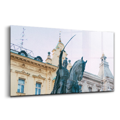 Tablou sticlă Monumentul lui Josip Jelačić