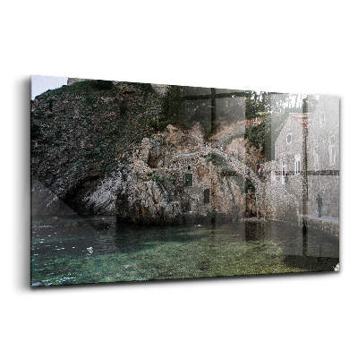 Tablou de sticlă Un district din Dubrovnik