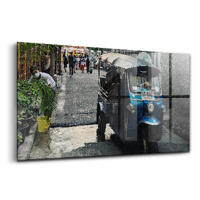 Tablou pe sticlă Tuk-tuk în Thailanda