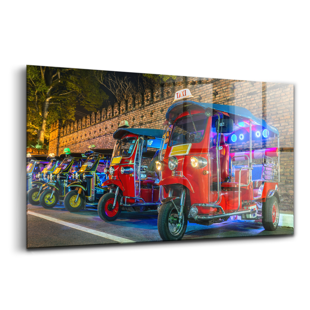 Tablou de sticlă Taxi tuk-tuk în Thailanda