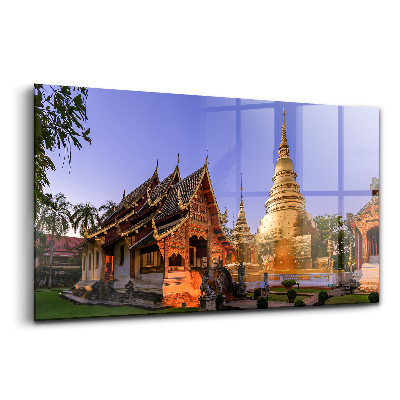 Tablou sticlă Capelă la amurg