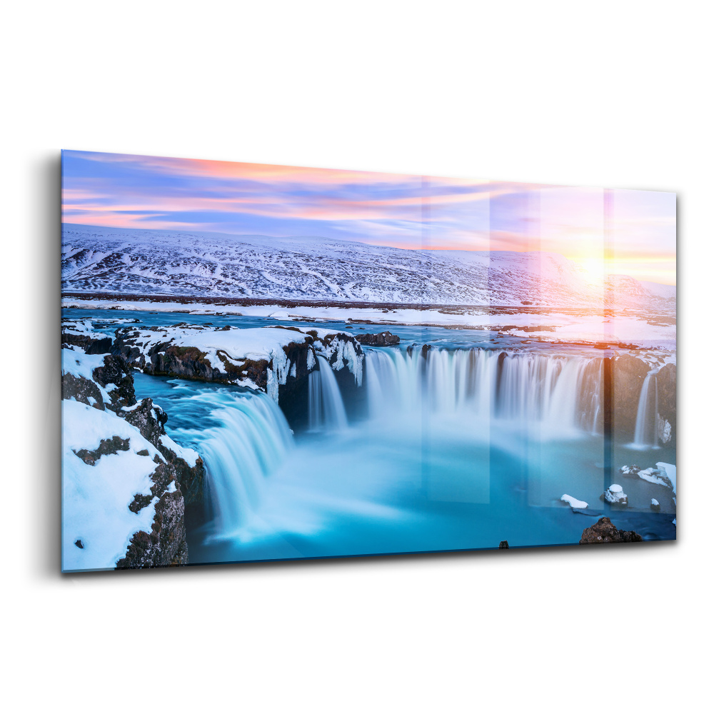 Tablou pe sticlă Cascada Godafoss, Islanda