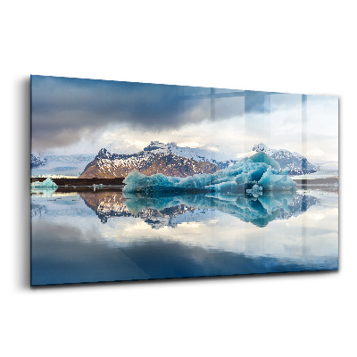 Tablou sticlă Lacul Jökulsárlón, Islanda