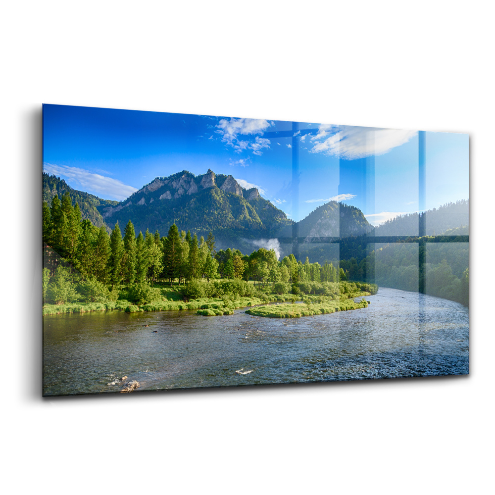 Tablou sticlă O curbă a râului Dunajec în Munții Pieniny