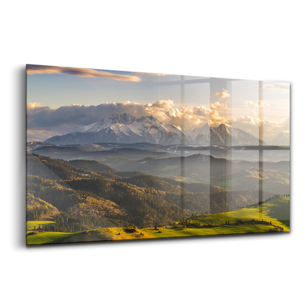 Tablou din sticlă Vârful înalt Pieniny