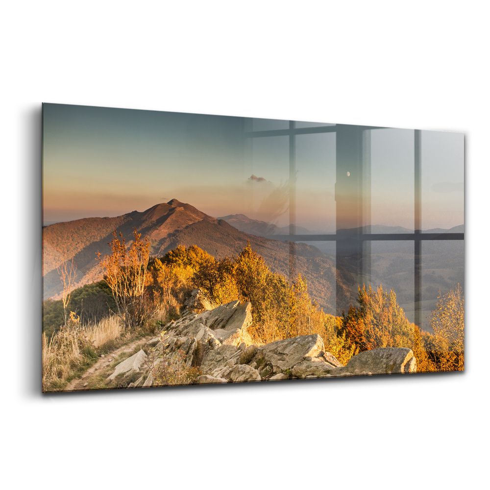 Tablou de sticlă Munții Bieszczady