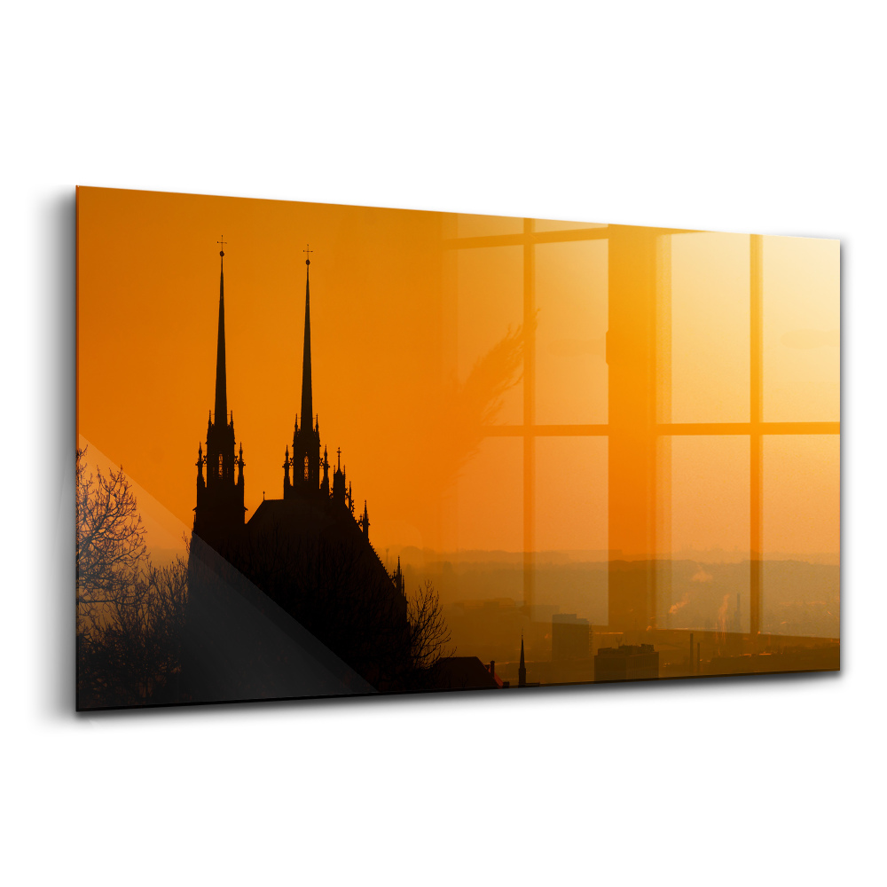 Tablou sticlă Vedere a Catedralei din Brno