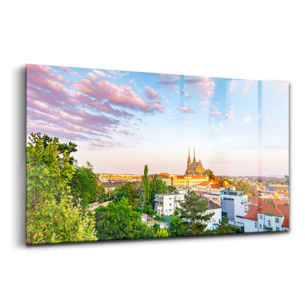 Tablou din sticlă Clădiri Brno Republica Cehă