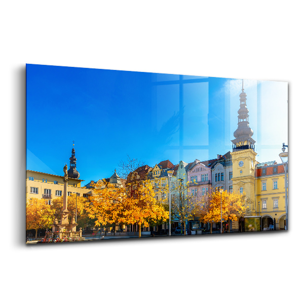 Tablou de sticlă Piața Masaryk și Primăria Veche
