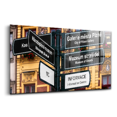 Tablou de sticlă Indicator Pilsen