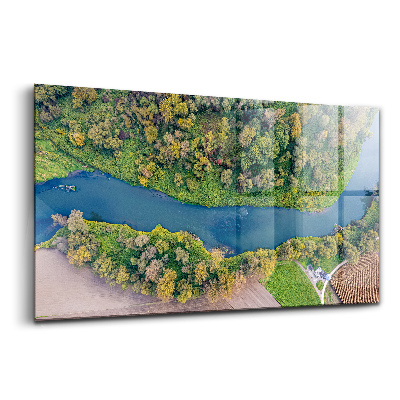 Tablou pe sticlă Râul Odra Republica Cehă