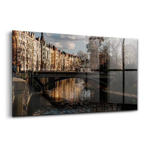 Tablou din sticlă Panorama Pragăi