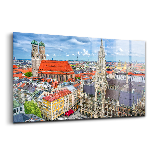 Tablou din sticlă Primăria din Marienplatz din München