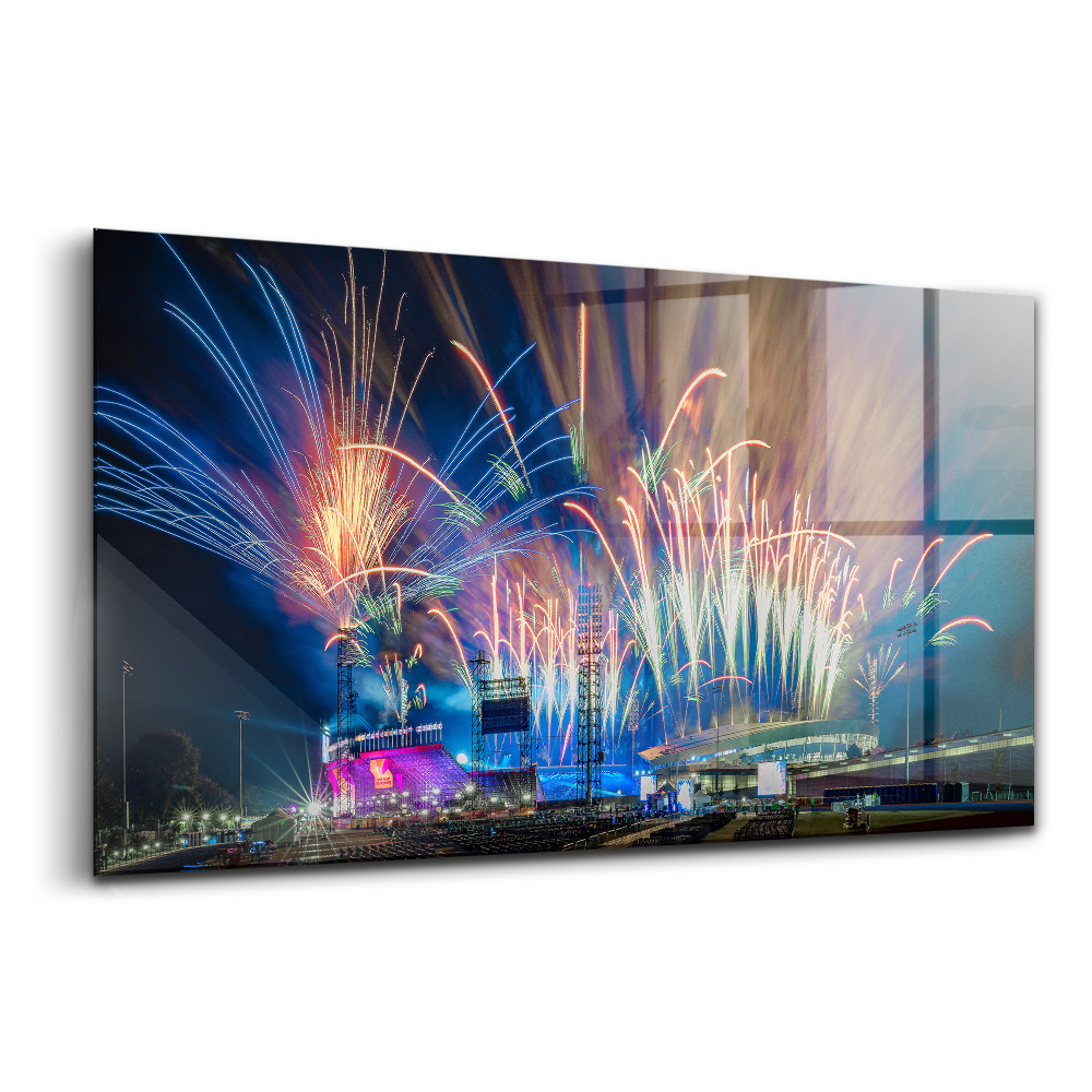 Tablou din sticlă Anul Nou în Birmingham