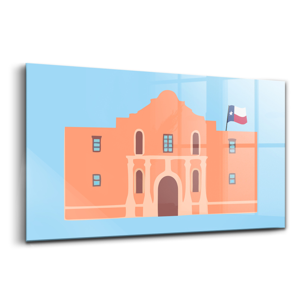 Tablou pe sticlă Monumentul Alamo din Texas