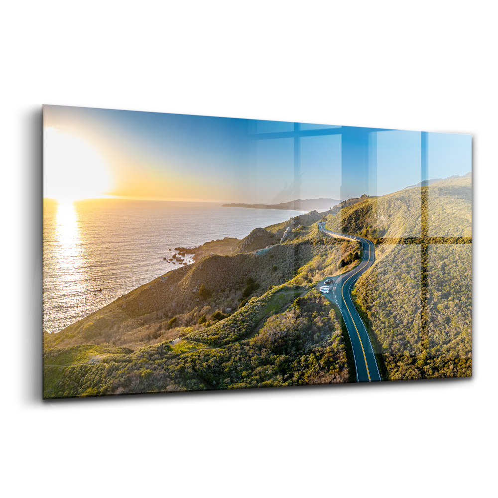 Tablou din sticlă Drumul spre San Francisco, SUA