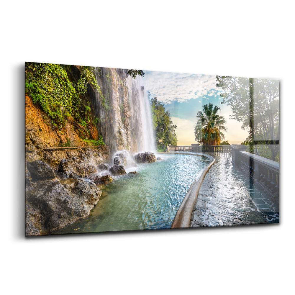 Tablou sticlă Cascadă în Franța